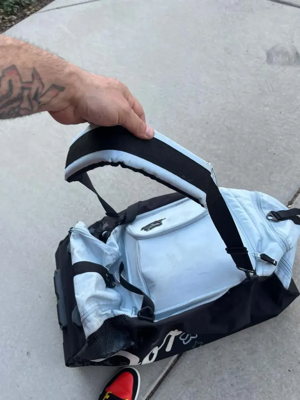 Fox Racing Rolling Gear Duffle Bag with Extended Handle